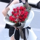 相愛時(shí)光-19支紅玫瑰，搭配情人草、綠葉點(diǎn)綴
