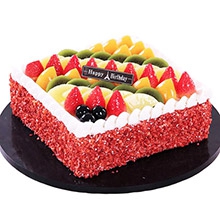 天天開心-鮮奶水果巧克力蛋糕，各種新鮮時(shí)令水果，巧克力脆外圍