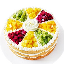 事事順心-水果鮮奶蛋糕，各種時令水果搭配