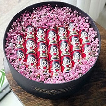 今年你最旺-19罐旺仔，外圍粉色滿天星圓形禮盒